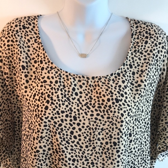 She + Sky Cheetah Print Pullover Top Size 1XL - Picture 6 of 12